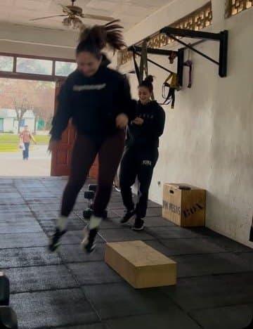 Una clase en la galería